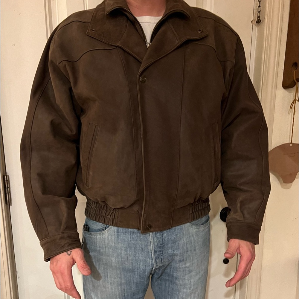 Wilsons Leather Lambskin Leather Jacket, Size Large.